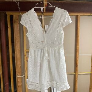 Hello Molly White Lace Dress